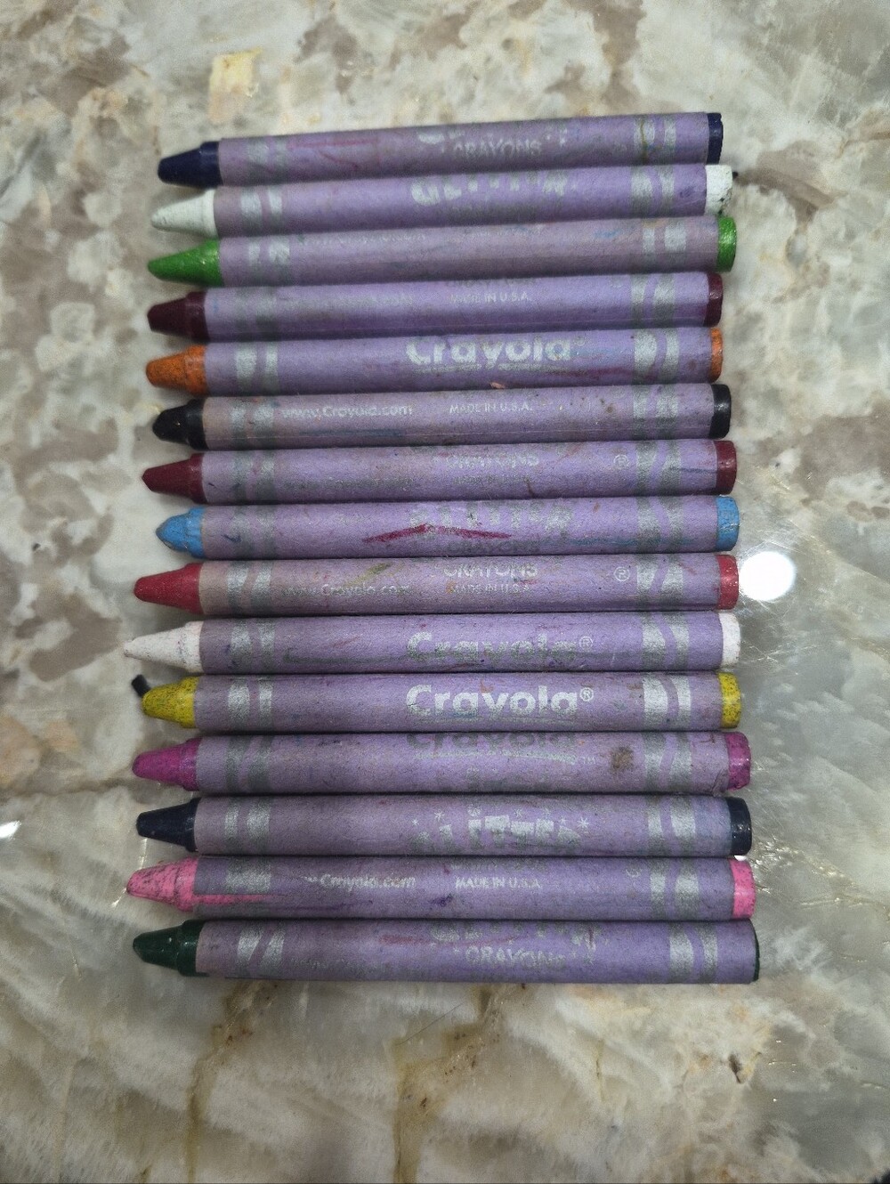Vintage Rare Discontinued Glitter Crayola Crayons Lot Of 15